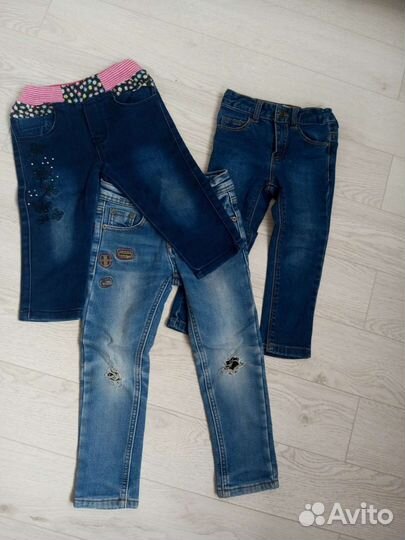 Джинсы на девочку 74-80