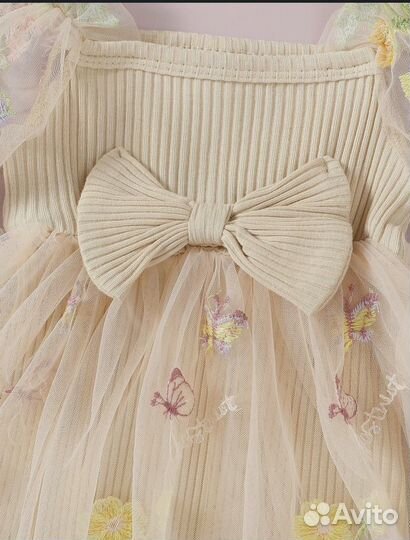 Платье на девочку 80 новое праздничное