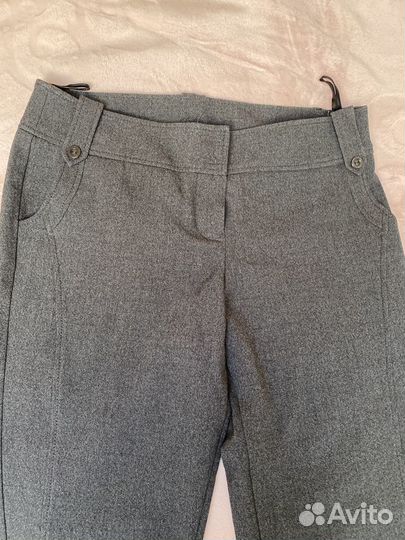 Серые школьные брюки для девочки
