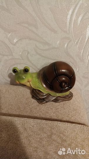Фигурка садовая улитка