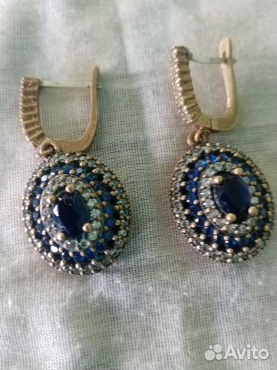 Серьги серебро