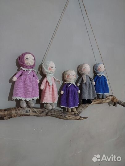 Вязаные игрушки куклы