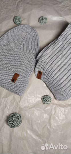 Комплект: вязаная шапка+ шарф ручная работа