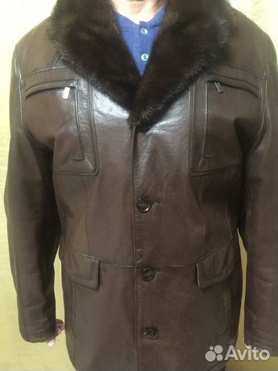 Дубленка натуральная мужская 50 52