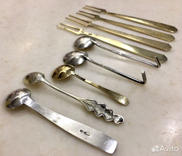 Ложечки для соли и вилочки для лимона