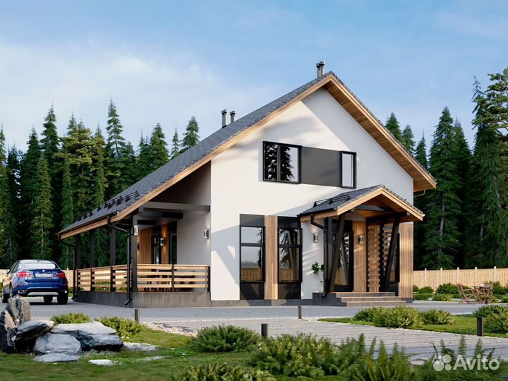 Двухэтажный дом 146 м²