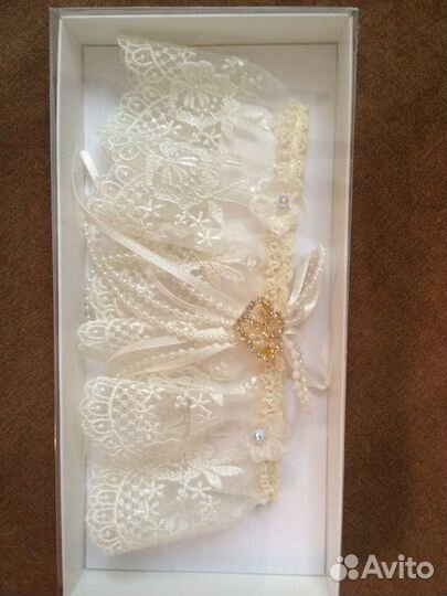 Свадебная подвязка на ножку