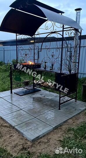 Мангал в стиле лофт