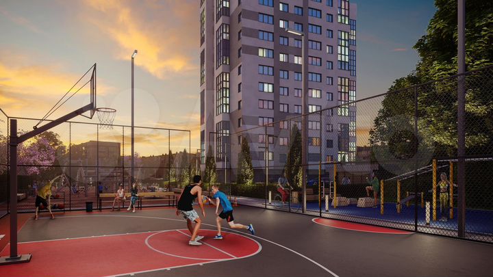 2-к. квартира, 67,1 м², 12/16 эт.