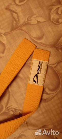 Пояс для кимоно жёлтый, новый