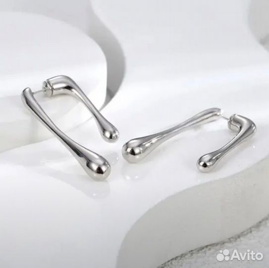 Серьги длинные капли эстетика Poison Drop