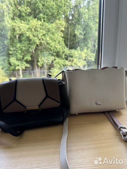 Две Сумки натуралтеая кожа