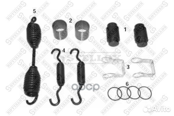 85-10804-SX р/к торм.колодки 6x штампованный с
