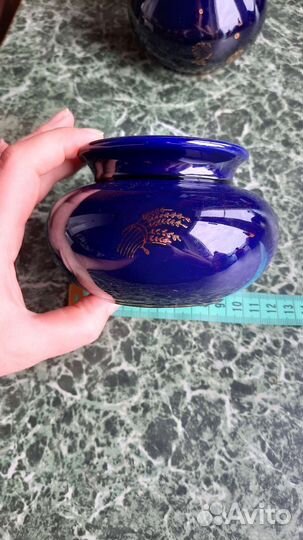 Ваза СССР. Лфз. Кобальт. Сервировка