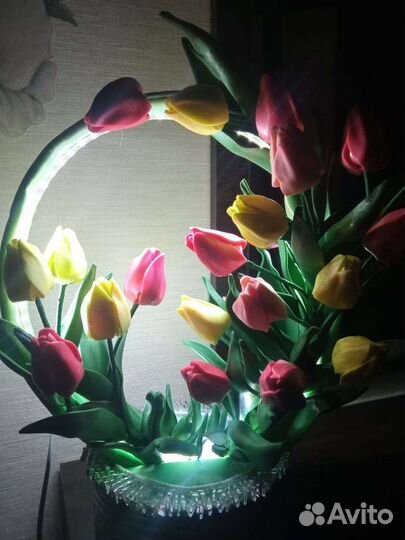 Тюльпаны светильник из изолона