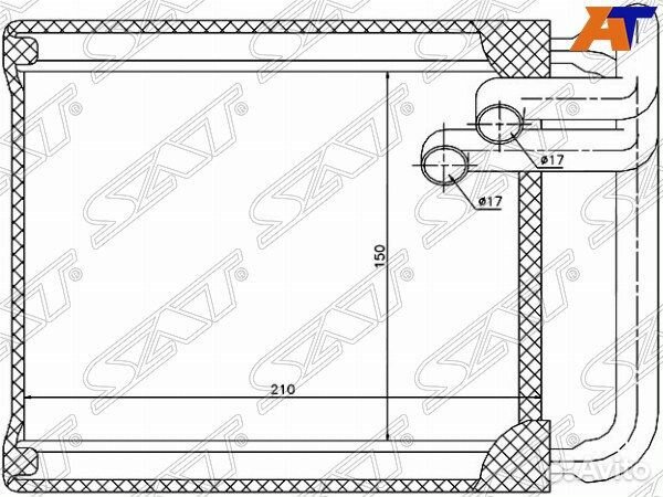 Радиатор отопителя салона hyundai i30 07/KIA ceed
