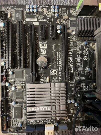 Материнская плата с процессором intel