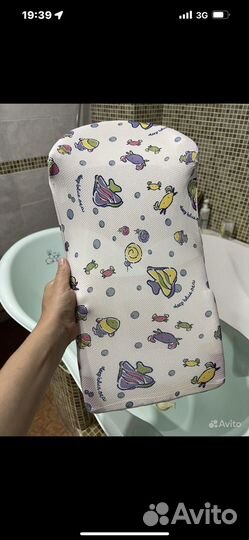 Горка, стульчик, круг для купания