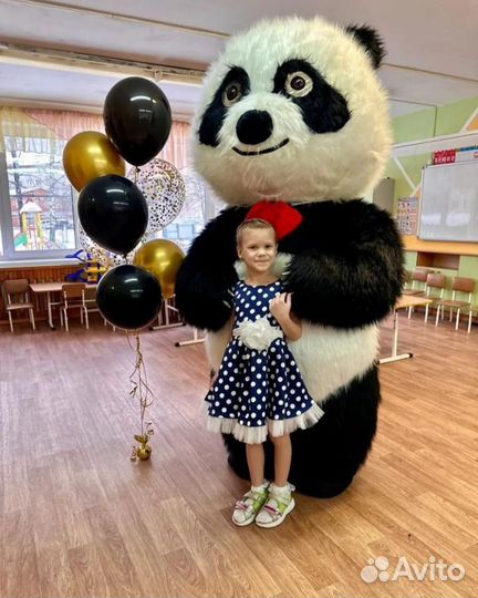 Ростовая кукла Панда,Чебурашка,Зайка, блеск шоу