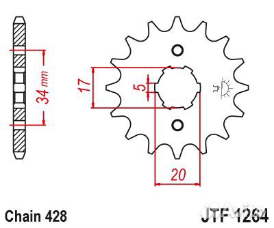 Звезда ведущая JTF1264 14