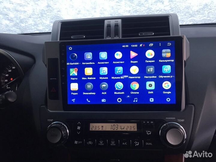 Магнитола TopWay TS7 на Toyota Prado 150