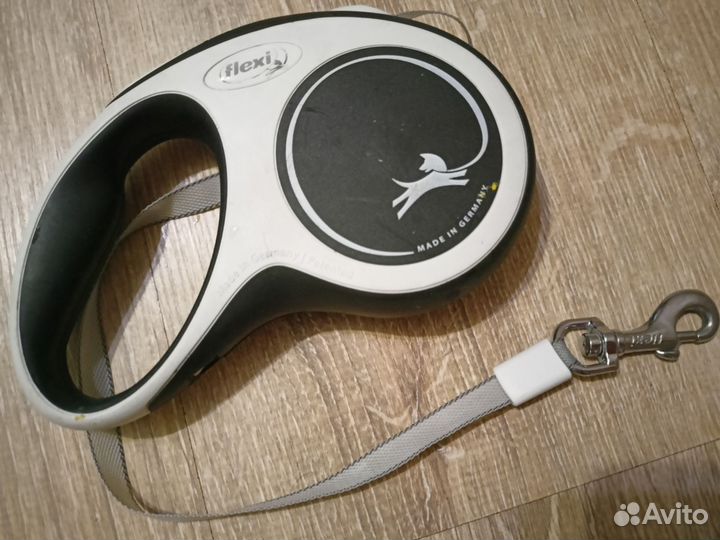 Поводок рулетка flexi 5м и шлейка