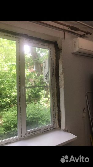 Штукатурные работы откосы