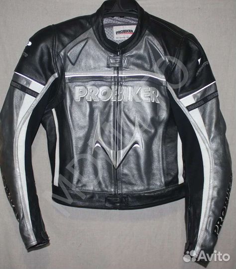 Мото куртка кожаная, Probiker, размер 52