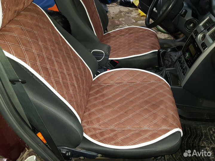 Авточехлы Накидки Алькантара Ваз Установка