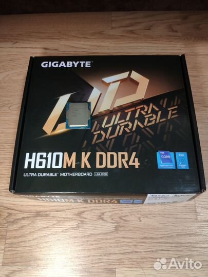 Комплект i5 12400f + мат.плата новый на гарантии