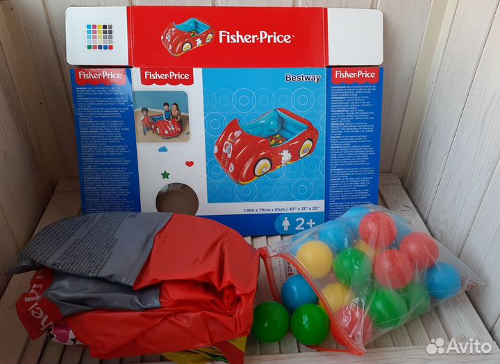Машинка Fisher Price надувная