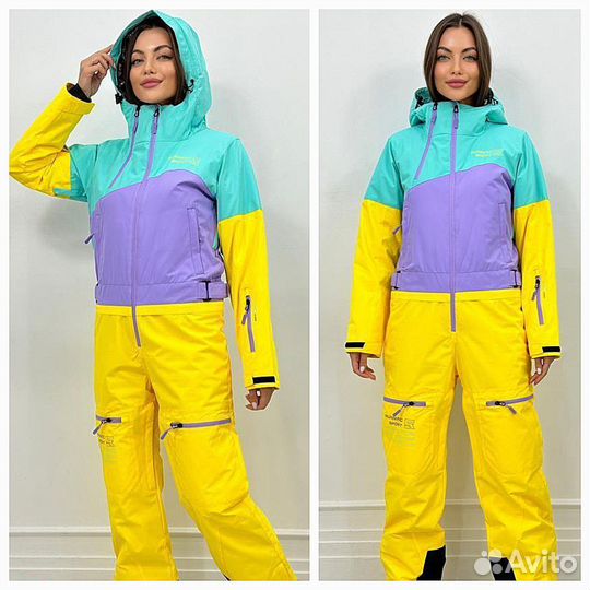 Комбинезон зимний женский, лыжный, сноубордический