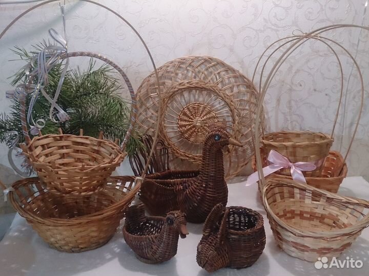 Плетеные корзины для подарков. Символ года 2023