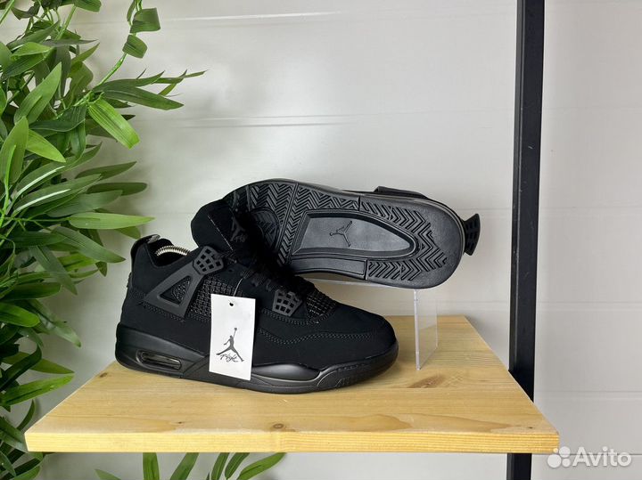 Кроссовки мужские Nike Air Jordan 4 черные