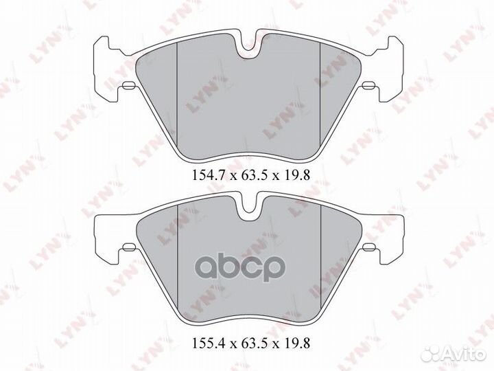 Колодки тормозные дисковые перед BD1414 LYN