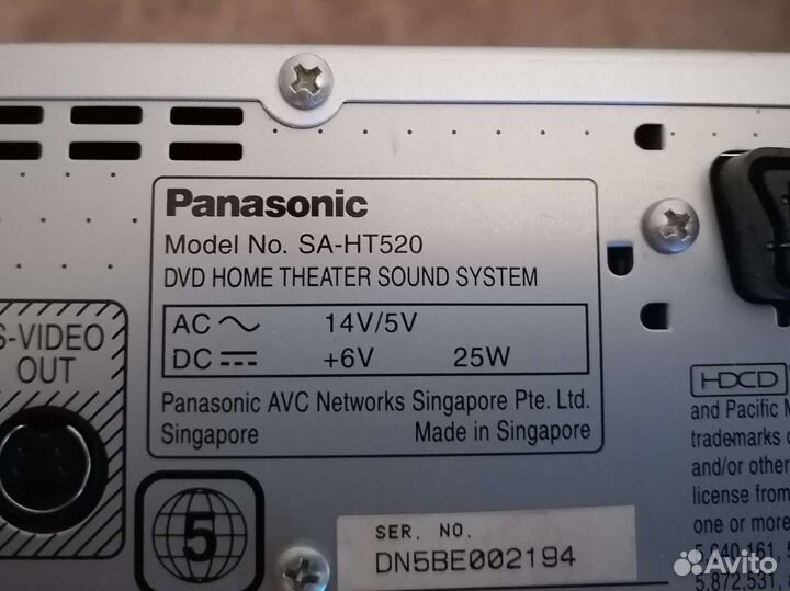 Домашний кинотеатр Panasonic SA-HT520