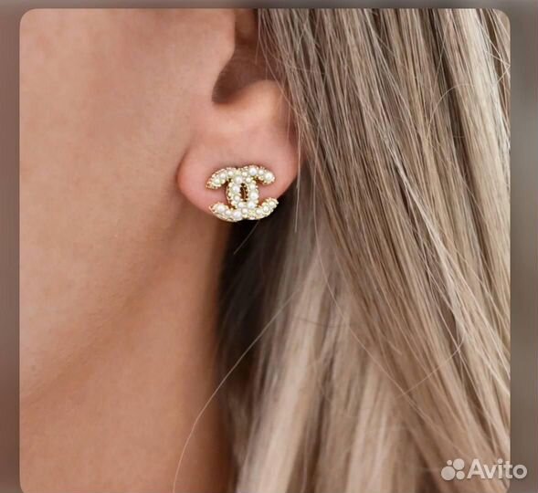 Серьги chanel