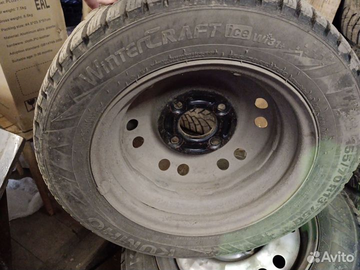 Зимние шины с дисками r13 155/70 Kumho бу