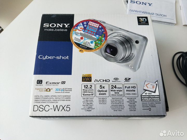Цифровой фотоаппарат Sony Cyber Shot Dsc-wx5