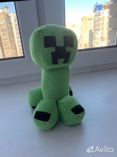 Мягкая игрушка крипер из майнкрафт