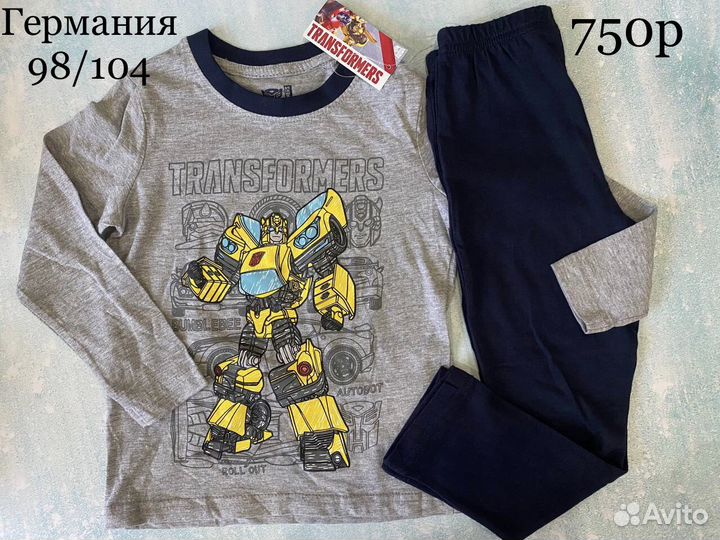 Пижама трансформеры 98-104 Германия