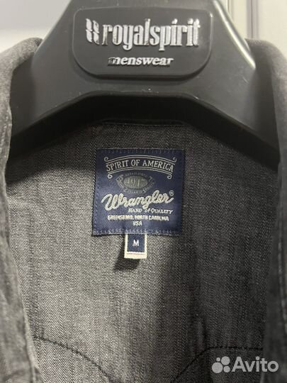 Джинсовая рубашка wrangler