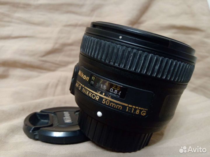 Объектив Nikkor 50mm 1.8G (как новый)