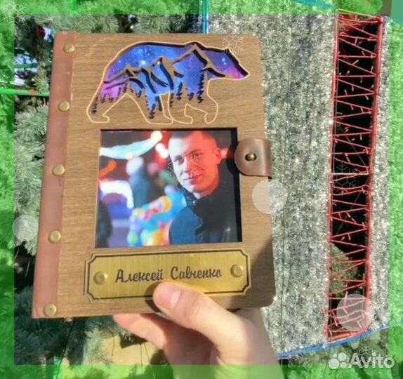 Ежедневник, деревянный блокнот