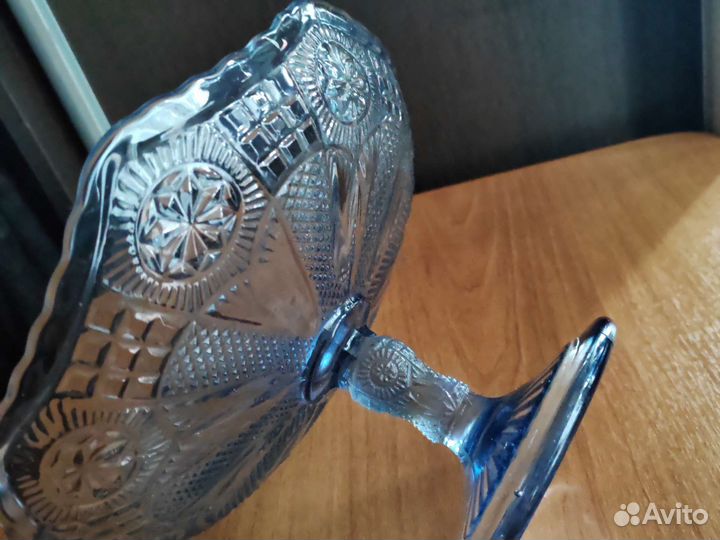 Ваза для фруктов на ножке СССР