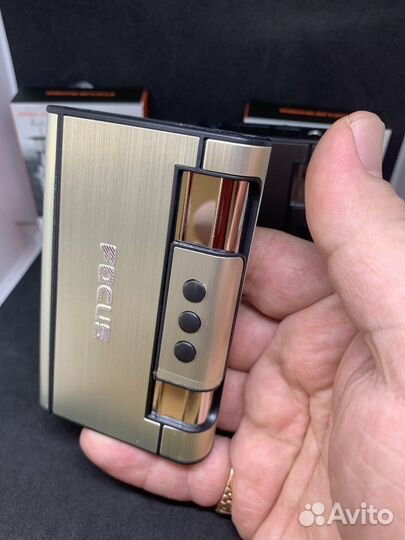 Портсигары focus с встроенной зажигалкой турбо