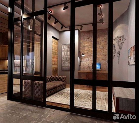 Стеклянные перегородки