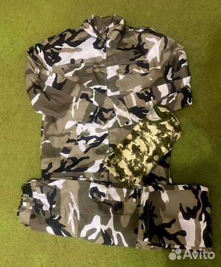Костюм камуфляжный бшф 54 р-р, новый+футболка