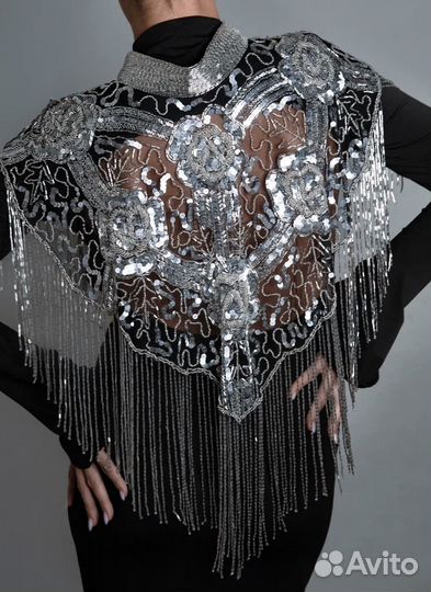 Накидка с бисером
