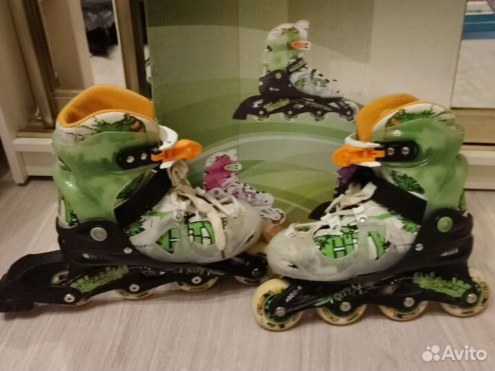Роликовые коньки детские раздвижные